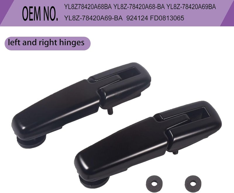 LYNSHINE YL8Z78420A68BA for Ford Escape Rear Window Hinge Set Liftgate Glass Hinge Right&Left 2001 2002 2003 2004 2005 2006 2007,Mercury Mariner 2005 2006 2007 2.0 2.3 3.0L YL8Z-78420A68-BA 924124 FD0813065 - Image 4